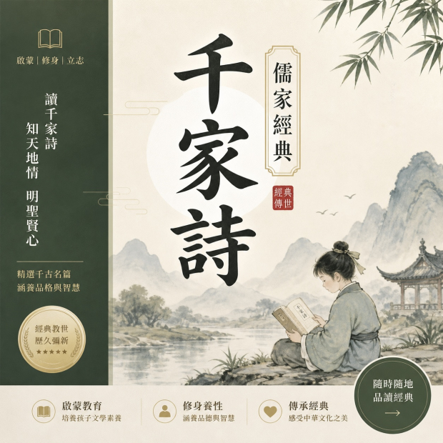 《千家詩》傳統文化教材書籍封面圖02